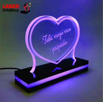 LED Lampa srce posveta 6